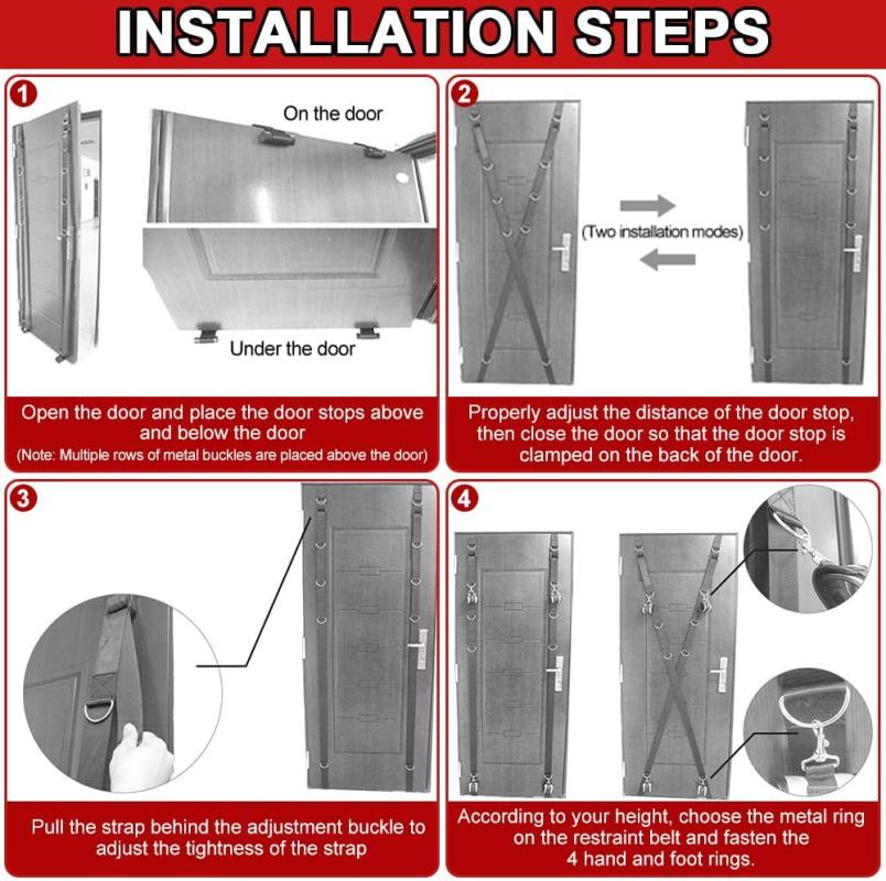 Premium Door Sex Swing - Adjustable Adult Bondage Sling with Heavy Duty Straps for Couples